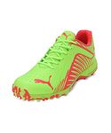 Puma Mens 22 FH Rubber Pro Green-Fire Orchid Cricket Shoe - 7 UK (10678908)