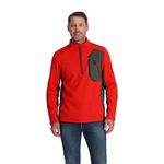 Spyder Men's Bandit 1/2 Zip Fleece Jacket, Volcano, L