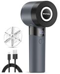 BEAUTURAL Fabric Shaver and Lint Remover, Rechargeable Electric Sweater Shaver with 3 Speeds, 6 Leaf Blades and LED Display, Portable Pilling Remover for Clothes, Furniture, Blankets