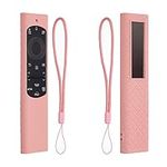 kwmobile Case Compatible with Samsung Smart TV TM2280e BN59-01385 / BN59-01386 / BN59-01391A Case - Soft Silicone Cover for Remote Control - Dusty Pink