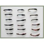 18 Crisp Packet Buzzer Trout fishing flies - Mixed Colours,Choice (10/12)