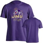 James Madison JMU Dukes Mom Proud Parent Short Sleeve T-Shirt, Purple Heather, Medium