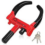 MAIKEHIGH Wheel Clamp, Heavy Duty Wheel Clamp Lock 9 Holes Extendable Anti-Theft Locking for Cars, Caravans, Trailers, Motorhome, Van- with 3 Keys