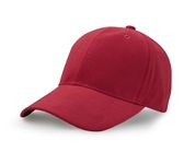 UltraKey Suede Baseball Cap, Unisex Faux Suede Leather Adjustable Plain Hat Baseball Cap Watermelon Red