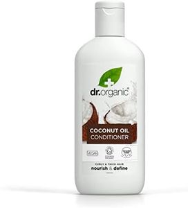 Dr Organic Coconut Oil Conditioner, Hydrating, Normal & Dry Hair, Mens, Womens, Natural, Vegan, Cruelty-Free, Paraben & SLS-Free, Organic, 265ml, Packaging may vary