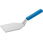 Dexter Cool Blue™ Basics™ Stainless Steel Hamburger Turner with Blue Polypropylene Handle - 5"L x 4"W Blade