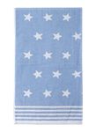 La Maison Jacquard Stars 100% Cotton 500GSM Luxury Hand Towel Bath Towel Super Soft Highly Absorbent Everyday Use (50cm x 80cm Hand Towel, Blue)