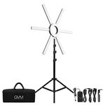 GVM Ring Light Kit with Tripod, 90W LED Circle Light with Detachable Light Bars Adjustable 3200K~5600K CRI 97+ Dimmable Bicolor LED Video Light for YouTube/Makeup/Vlogs/Live Streaming
