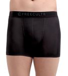 FREECULTR Men's Underwear Anti Bacterial Micromodal Airsoft Trunk - Non Itch No Chaffing Sweat Proof - Size XL Pack of 1-Sable Black