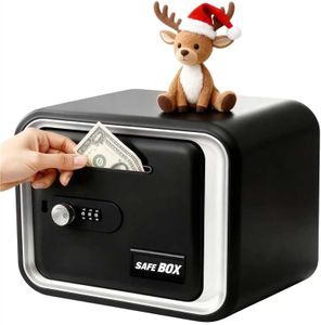 Lefree Piggy Banks for Kids, Money Safe Box Kids Toys for Boys Girls, Money Savings Box Toys Mini ATM Coin Bank for Children Best Birthday Xmas Gifts Cash Coin Can for Kid 8-12 Year Old