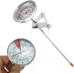 1.7inch Immediate Read Thermometer Milk Thermometer Dial Thermometer Kitchen Thermometers, Best for Coffee Drinks Chocolate Milk Foam