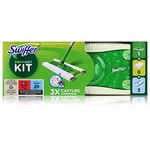 Swiffer - Starter Kit for Cleaning Floors with 1 mop, 8 Refills for Dry and 3 Wet Wipes - 1 Piece