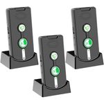 Ehwisbe Rechargeable 3-Pack 2-Way Intercom System for Home, Wireless for House Use Featuring Adjustable Volume and Ringtones B