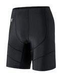 ADOREISM Men's Quick-Dry Swimsuit Jammers, Black, Large