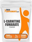 BulkSupplements.com L-Carnitine Fumarate Powder - Amino Acid Supplement - L-Carnitine 500mg Powder - Amino Acids Supplement for Men & Women - L Carnitine Supplement (1 Kilogram - 2.2 lbs)