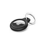 Belkin F8W973 AirTag Case with Key Ring (Secure Holder Protective Cover for Air Tag with Scratch Resistance Accessory) - Black