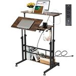 Hadulcet Mobile Standing Desk with 