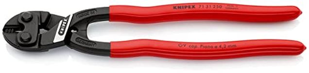 Knipex 71 31 250 SB Compact Bolt Cutters Cobolt 9,84" with Straight Blades in Blister Packaging, MultiColour