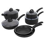 Henckels Everlift 10-Piece Nonstick cookware Set, Made in Italy, Durable 3-Layer Coating, Lightweight Aluminum from Recycled Materials, Oven Safe to 400°F, Dishwasher Safe