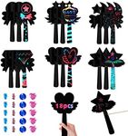 Scratch Art Set Wand Shape Witch Fa