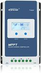 EPEVER MPPT Charge Controller 40A 12V/24V Auto Max PV 100V Solar Panel Input 520W/1040W Charge Regulator Common Negative Grounding for Gel Flooded Sealed AGM Lithium Battery (Tracer4210AN)