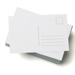 50 Blank Postcards, A6 350gsm Card, Perfect for Craft Projects and for Designing Individual Postcard (50)