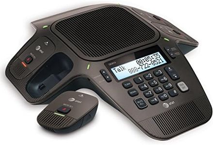 AT&T SB3014 DECT 6.0 Conference Phone with Four Wireless Mics, Black