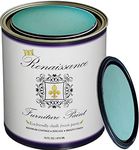 Retique It Chalk Finish Paint by Renaissance - Non Toxic, Eco-Friendly Chalk Furniture & Cabinet Paint - 16 oz (Pint), Seven Seas