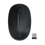 ZEBRONICS Panther 2.4GHz Wireless Mouse, 1600 DPI, Silent Operation, High Precision, 3 Buttons, Power Saving Mode, Comfortable & Ergonomic Design, for Mac | Laptop | Computer (Black)