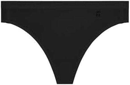 Tommy John Women's Air Thong Underwear, Single, Black, M