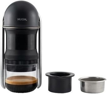 LEVERPRESSO HUGH V4 Lever Portable Espresso Maker, Double Espresso Shot with Ridgeless Portafilter Basket, Manually Operated, Perfect for Hiking & Camping (Non-pressurized)