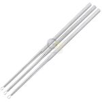 3pc Set of Billeau Ear Loop Ear Loop Curette Ear Pick Ear Wax Removal Stainless Steel Cleaning Tool, Medic Grade by G.S Online Store