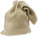 Pack of 5 x Natural Hessian Large Jute Sacks (50 x 80 cm / 25 Kg) Hessian Bags Made of Tearproof Jute Fabric for Potatoes, Vegetables, Coffee Beans, Burlap Sack