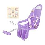 Rehmanniae Doll Seat For Girls, Children's Bicycle Decorative Doll Seat, Bicycle Dolls Seat, Doll Seat for Girls, Doll Seat Holder With DIY Stickers, Entrapment Feature (Purple)