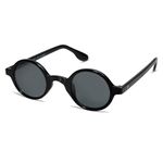 VANLINKER Round Polarized Sunglasses for Men Women Hippie Costume Sun Glasses 90s Circle VL9699, Black