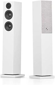 Audio Pro A36 HiFi Stereo Bluetooth WiFi Powered Wireless Multi-Room Home Theater Floor Standing Tower Speakers for Ultimate TV Sound Experience - Pair, White