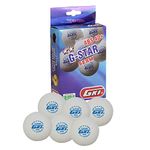 GKI G-Star ABS Plastic 40+ Table Tennis Ball, Pack of 96 (White)