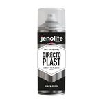 JENOLITE Directoplast Gloss Spray Paint | BLACK |400ml | Multi Surface Spray Paint | For All Types Of Plastic | No Primer Required | RAL 9005