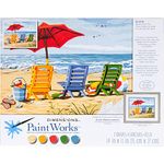 Dimensions Needlecrafts Paintworks Paint by Number, Beach Chair Trio
