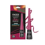 FACESCANADA Magneteyes Color Eyeliner Gel - Graceful Burgundy,4 Ml|Glossy Finish|24Hr Long-Lasting|Waterproof|Smudgeproof|Precise Application|Intense Color Payoff|Almond Extract & Vitamin E