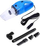 Onshoppy Handheld Car Vacuum Cleaner 120W 12V Portable Wet/Dry Auto Car Vacuum Dust Buster with 16.4FT (5M) Power Cord with Cigarette Lighter, 4000PA Suction High Power Hand Vac (Blue,Black,Orange)