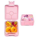 JOYHILL Lunch Box for Kids,Leak Proof Lunch Bento Box with 4-6 Compartment,Lunch Containers BPA-Free Bento Box for Adult Toddler Daycare School Office (S-Pink Mermaid)