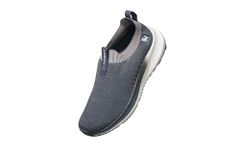 Neeman's Grip Fit Slip Ons for Men | Casual Shoes for Men | Lightweight & Comfortable | Trendy Stylish EVA Sole Shoes | Flexible, Breathable Walking Shoes for Men | Grey, UK 7