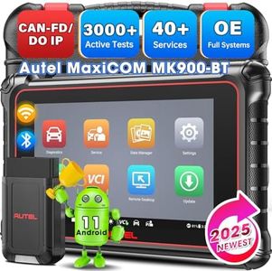 Autel MaxiCOM MK900BT OBD2 Scanner: 2025 V2.0 Bidirectional Diagnostic Tool, Wireless Ver. of MK900 MK808S MK808BT PRO MX808S MK808Z, 40+ Service, 3K+ Active Tests, DOIP CANFD, All System, OS11