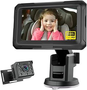 Zacro Miroir Voiture Bébé - Entièrement Réglable, Offrant une Vision Claire de l'arrière, Siège Auto Face à la Route, Attaché à l'appui-tête du Siège Arrière