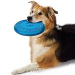 Woofy Funny Silicone Flying Saucer Dog Cat Toy Dog Game Flying Discs Resistant Chew Puppy Training Interactive Pet Supplies (Color May Very)