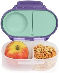 b.box Fiambrera Infantil con Compartimentos | Bento Box Infantil Mini con 2 Compartimentos Herméticos | Caja de Almuerzo y Picoteo para Niños | Cabe 1 Fruta Entera | Sin BPA