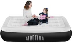 Airefina Single Size 13" high Twin Air Bed, Inflatable Bed with Built-in Pump, 2 Mins Quick Self-Inflation/Deflation Air Mattress, Portable Blow Up Bed for Home, Camping & Guests 190x99x33cm 250kg MAX