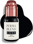 Perma Blend Luxe - Onyx - Microblading Ink for Permanent Eyeliner - Professional Tattoo Ink - Black Tattoo Ink Makeup - Vegan (0.5 oz)