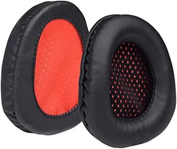 SA-902 Earpads Replacement Protein Leather Memory Foam Ear Pads Cushion Cover Compatible with Sades SA-902 SA-903 SA-906 Headphones (Red)